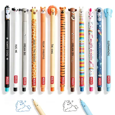 Imagen del producto de Juego de 10 bolígrafos de gel lavables, con tinta sensible al calor, de colores, ideales para escritura creativa