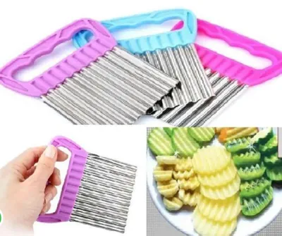 Produktbild von Handlicher Kartoffelschneider für Gemüse, Obst und Teig