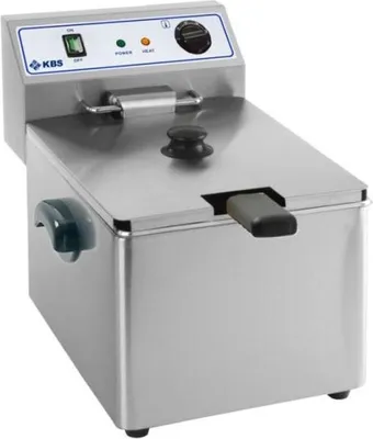 Obrázek produktu pro Stolní fritéza KBS s objemem 8 litrů - nerezová ocel, 230 V, 3,25 kW