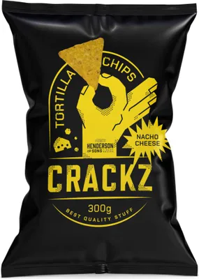 Produktbild von CRACKZ Tortilla Chips Nacho Cheese intensiver Käsegeschmack 300g