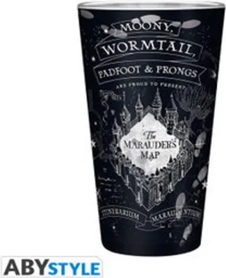 Produktbild von HARRY POTTER - Large Glass - 400ml - Marauder's map - Matte