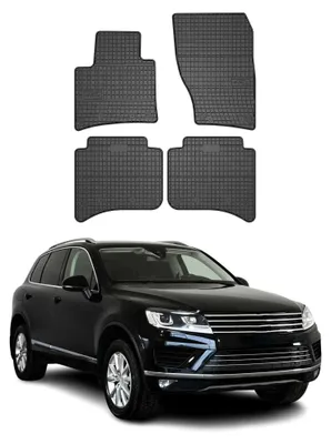 Image de Tapis de Sol pour VW Touareg 2010-2018 Caoutchouc Noir