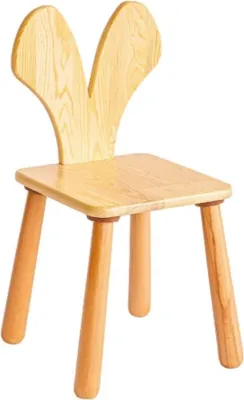 Image de Skye Decor, chaise Mouse, chaise pour enfant, 100 % PIN, chêne, 28 x 28 x 32 cm