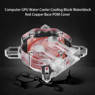 Imagen del producto de Bloque de refrigeración por agua para GPU de computadora, con base de cobre rojo y cubierta de POM