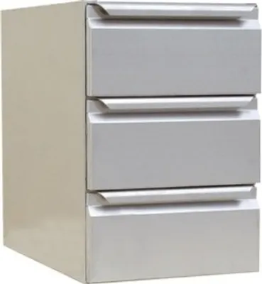 Produktbild von CHEFGASTRO Schubladenreihe für Tischhöhe 900mm BxTxH 400x630x590mm