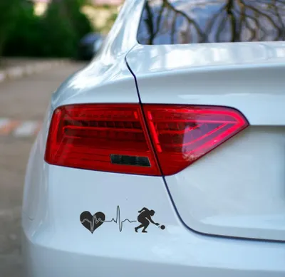 Produktbild von Autoaufkleber - KFZ Aufkleber - Herzschlag Evolution Sport Kegeln