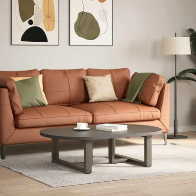 Image de vidaXL Pieds de table basse en T 2 pcs. Acier naturel 70x25x(30-31) cm Acier