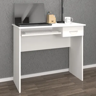 Produktbild von VCM Holz Schreibtisch Computertisch Tastaturauszug Schublade Bürotisch Arusa