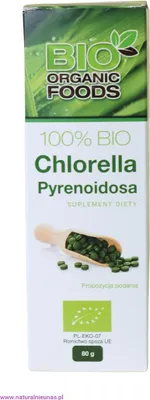 Produktbild von Chlorella Pyrenoidosa  Tabletten  Organic Foods 80 g Nahrungsergänzungsmittel