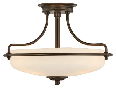Obrázek produktu pro Stropní svítidlo, kovové sklo, bronz, D 42,2 cm