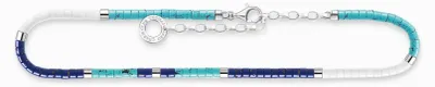 Produktbild von Thomas Sabo Damen Fußkette 925er Sterlingsilber, Weiß, Türkis & Dunkelblau AK0038-775-7-VG