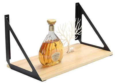 Zdjęcie produktu dla Metalowe uchwyty do półek – zestaw 2 sztuki, 35 cm