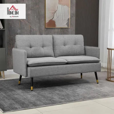 Produktbild von Zweisitzer-Sofa - Zweisitzer - Loveseat - Bank - Sitzgelegenheit - Kompakte Größe: 139 x 68 x 80 cm