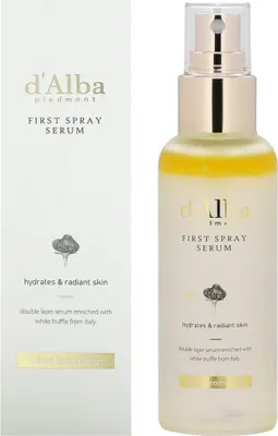 Produktbild von d'ALBA White Truffle Mist Serum 100 ml – feuchtigkeitsspendendes Serumspray mit weißem Trüffel