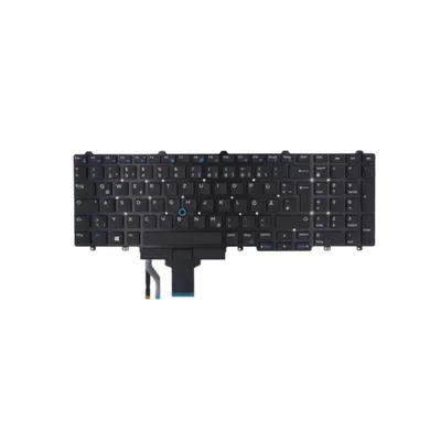 A black laptop keyboard is shown against a white background.