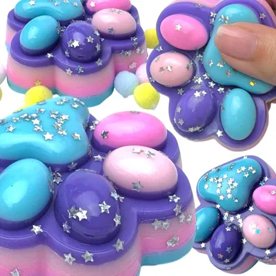 Produktbild von SquishySquishies Katzenpfote Squishy Pastell Rosa WOW
