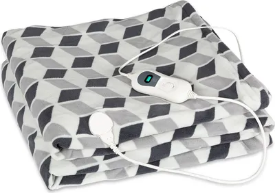 Obrázok produktu pre Klarstein XXL Elektrická deka, 120 W vyhrievacia prikrývka s automatickým vypnutím, pohodlná prikrývka na posteľ, pohovku a kemping, veľké elektrické vyhrievacie prikrývky, energeticky úsporné a prateľné vyhrievacie prikrývky, 200 x 180 cm
