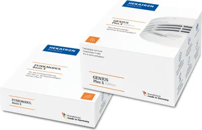 Produktbild von Funkrauchmelder Hekatron Genius Plus-X (2025) mit Funkmodul Basis-X