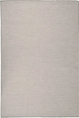 Productafbeelding van Buitenkleed platgeweven 120x170 cm lichtgrijs