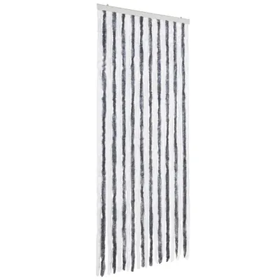 Immagine prodotto di vidaXL Tenda zanzariera grigio e bianco 90x220 cm in ciniglia