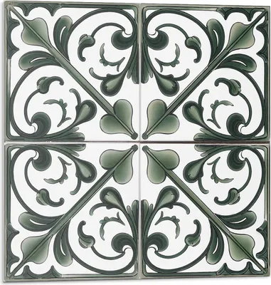 Produktbild von Pflanzenmuster Mit Ornamenten – Selbstklebend – Wandverkleidung – Wandpaneel – Wanddeko – Dekorative Wandpaneele – 3D Wandpaneele – Wandgestaltung selbstklebend – 4 Stück 50 x 50 cm