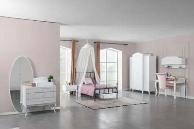 Obrázok produktu pre Posteľ Nočný stolík Komoda 6 ks Moderná luxusná spálňa