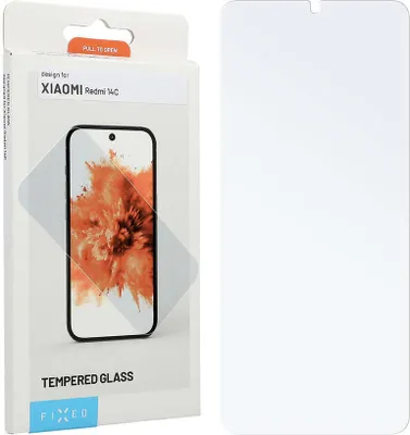 Produktbild von Gehärtetes Glas für Xiaomi Redmi 14C / POCO C75, Fixed 2.5D Tempered Glass, Transparent