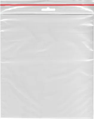 Produktbild von 1000 Schnellverschlussbeutel LDPE 250 x 350 mm transparent mit Eurolochung