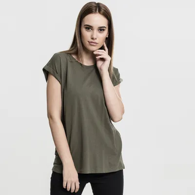 Image de Ladies Extended Shoulder Tee olive 5XL