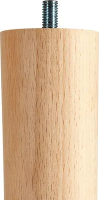 Produktbild von 4er Set Tischbeine Buche roh H 710 mm / Ø 60/40 mm mit Gewindestift M10 Ideal für Küchen & Ess-Tische / Tischfüße Holz Möbelfüße SOTECH