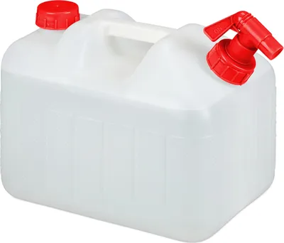 Produktbild von relaxdays Kanister mit Zapfhahn Schraubdeckel Wasserbehälter modernHelpersatz