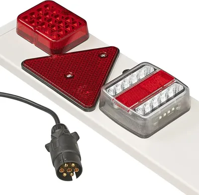 Produktbild von Rückleuchte Anhänger Lampenbrett Nebelschlussleuchte Kabel 6m 4 Funktionen LED AS