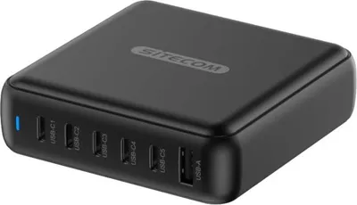 Produktbild von 200W GaN Power Delivery Desktop-Ladegerät mit 6 Ports
