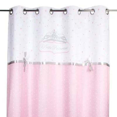 Produktbild von Kindervorhang "bandprinzessin" rosa 140x260cm - Atmosphera créateur d'intérieur