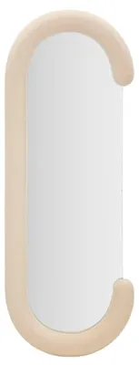 Zdjęcie produktu dla FURNLUX Lustro ścienne Chantal Beige 60cm / Kolor główny: beżowy / Wymiary: 60 x 160 x 7 cm