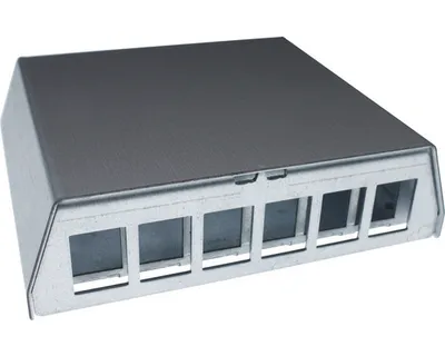 Produktbild von Rutenbeck Patchpanel 6xkeystones RJ45-Buchsen reinweiss