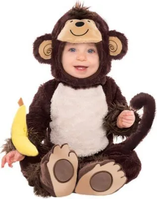 Immagine prodotto di Costume da scimmia soffice per bambino
