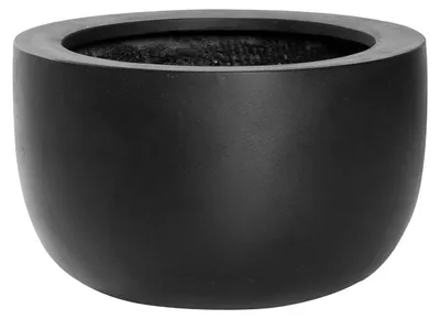 Produktbild von Pottery Pots - Blumentopf - Schwarz - D33 x H20 cm - Öffnung 25 cm
