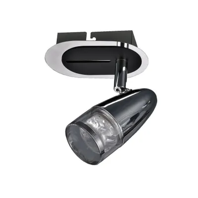 Zdjęcie produktu dla Spot LED ALBANE chromowany dymiony 4,3W Ciepła biel 360lm metal wym:14,5x11x7,5cm IP20 Italux
