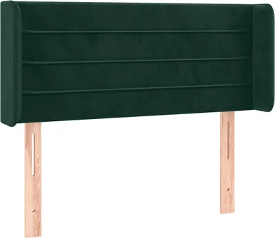 Produktbild von vidaXL Kopfteil mit Ohren Dunkelgrün 83x16x78/88 cm Samt