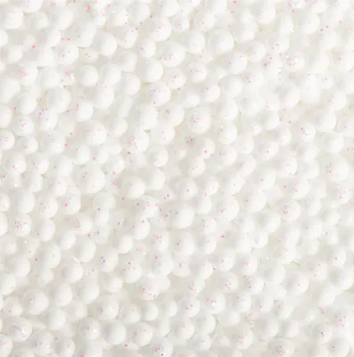 Produktbild von com-four® Weihnachtsdeko - wunderschöner Kunstschnee für Weihnachten -  Schneeball als Verzierung für Tisch, Tür und Fenster