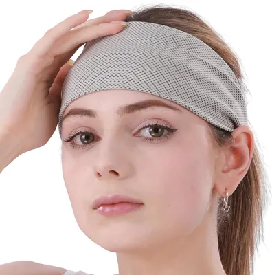Produktbild von Sport-Stirnband für Männer und Frauen, rutschfest, feuchtigkeitsableitend, dehnbar, sportliches Schweißband für Sport, Laufen, Yoga, Workout, Fitness