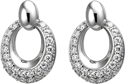 Produktbild von Ohrstecker aus 925 Silbermit 52 Zirkonia Ohrringe Ohrschmuck Damen