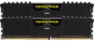 Image de DDR4  16GB PC 2400 CL14 CORSAIR KIT (2x8GB)  VENGEANCE Black retail