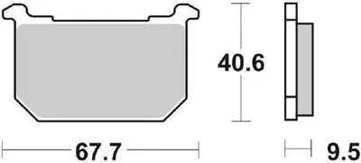 Produktbild von Bremsbelag SBS 540HF (Satz pro Scheibe) Street Ceramic