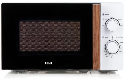 Imagen del producto de Domo DO2720, Encimera, Microondas independiente, 200 litros, 700 W, Giratorio, Blanco, Madera