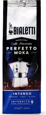 Obrázek produktu pro Bialetti Perfetto Moka Stark 250 g - 250 g - Dunkle Röstung - Kaffee - 30% Arabica - 70% robust - Tasche