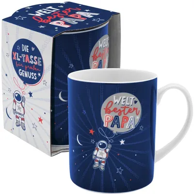 Produktbild von XL-Tasse Motiv »Weltbester Papa« Sheepworld in Geschenkbanderole