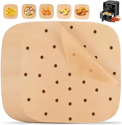200er Set Air Fryer Backpapier für Heißluftfritteusen - Backzubehör - Küchenbedarf