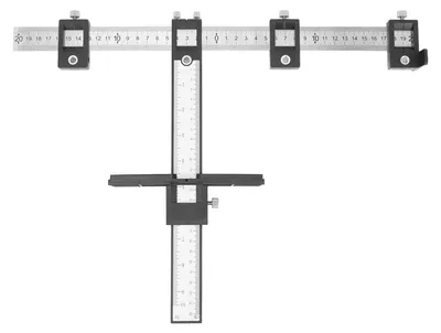 Produktbild von Boormal, multifunktional – verstellbar – präzises Bohren – Hardware-Messwerkzeug – Koordinatensystem – Metallskala